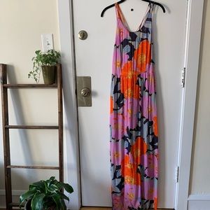 Loft Floral Summer Maxi Dress